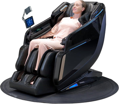 4D Massage Chair Full Body Extended Sl-Track Zero Gravity Shiatsu Recliner | 3 Zero-Gravity Angles,3-Zone Heat,Calf & Foot Rollers,Thai Stretch,10-Program+20-Technique,Ai Voice,Bluetooth,Wireless Charge