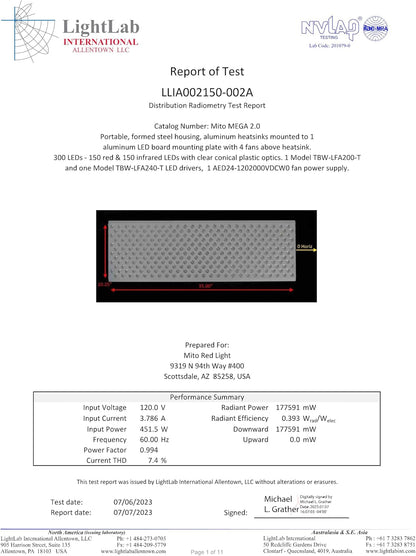 - Mitomega 2.0 Red Light Panel - Red Light Therapy for Face and Neck – Red Light Therapy Panel - Red Light & near Infrared Red Light Therapy - At-Home Red Light Therapy for Body