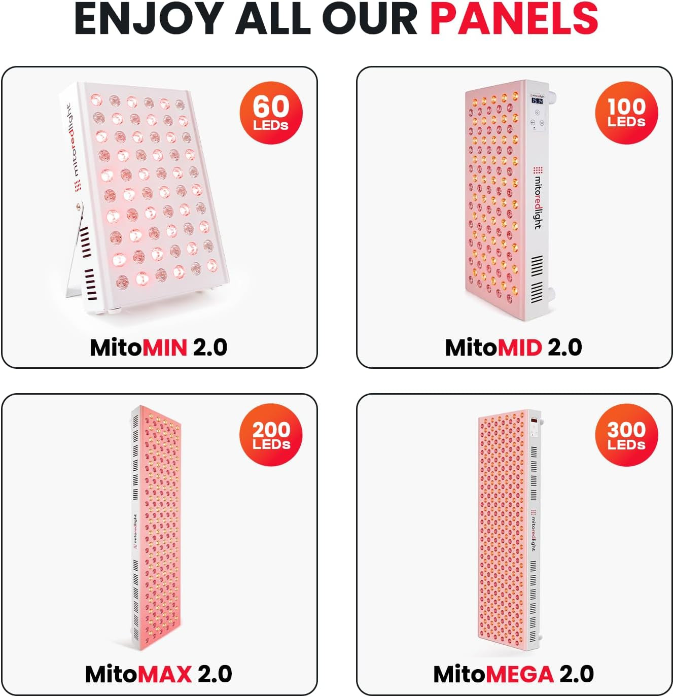 - Mitomega 2.0 Red Light Panel - Red Light Therapy for Face and Neck – Red Light Therapy Panel - Red Light & near Infrared Red Light Therapy - At-Home Red Light Therapy for Body