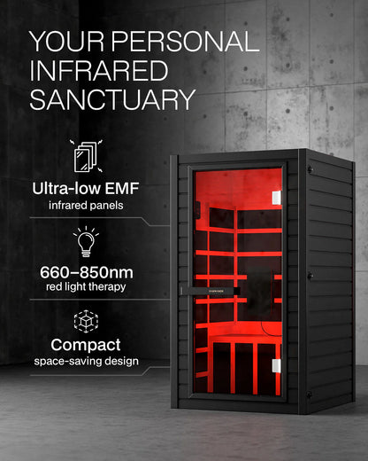 ® Solara: 1-Person Full Spectrum Infrared Sauna