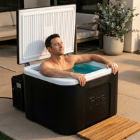 Cold Plunge Tub Built for Home Recovery, 33F Cooling, Ozone Sanitation, Winterized to -20F, UV Resistant — Lifestyle