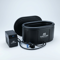 Ice Bath Chiller & Cold Plunge Tub Kit, 1/3HP Cold Plunge Chiller with External Pump & Filter, XXL 148Gal Upgraded Ice Pod, Cold Plunge Tub with Water Chiller for Cold Therapy Recovery — Studio Shot