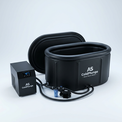 Cold Plunge Tub Kit Designed for Home Recovery, 1/3HP Chiller, 42°F Cooling, 148Gal Capacity