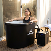 Ice Bath Chiller & Cold Plunge Tub Kit, 1/3HP Cold Plunge Chiller with External Pump & Filter, XXL 148Gal Upgraded Ice Pod, Cold Plunge Tub with Water Chiller for Cold Therapy Recovery — Lifestyle