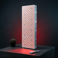 Red Light Therapy Full Body Panel, 480/630/660/810/830/850/1060Nm Blue Red near Infrared Light Device with 480 Dual Chip Clinical Grade Leds, Remote Control, Timer for Face, Body, BO-2400 — Studio Shot