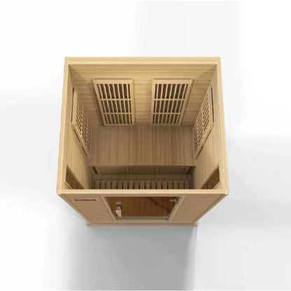 2-Person Low EMF (Under 8MG) FAR Infrared Sauna (Canadian Hemlock)